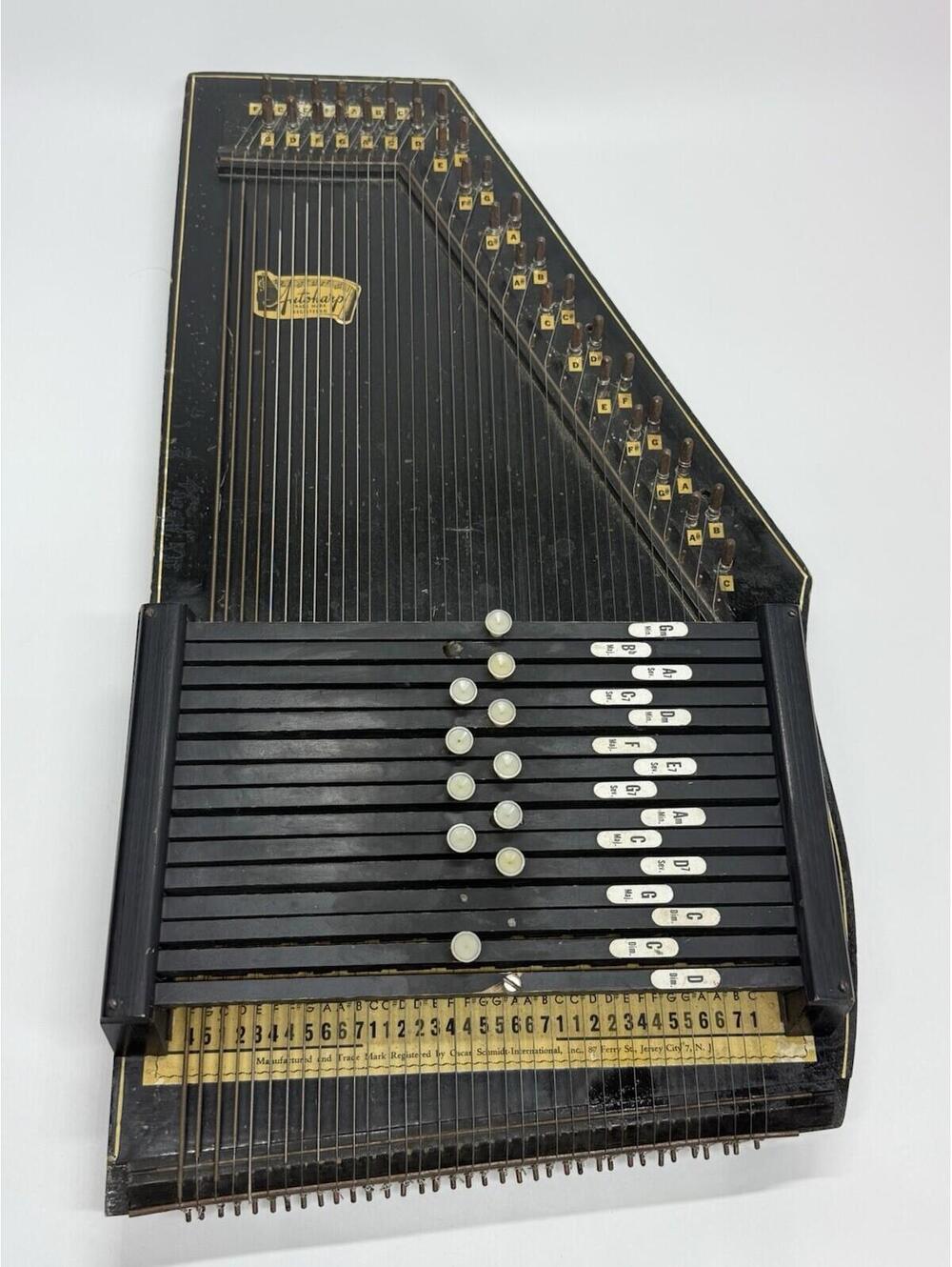 Vintage Oscar Schmidt Autoharp 15 Chord 36 String Zither #6215